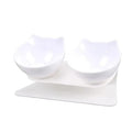 Double Transparent Non-slip Food Bowl With Protection For Cats Modern Kitten Food Bowl Pet Accessories